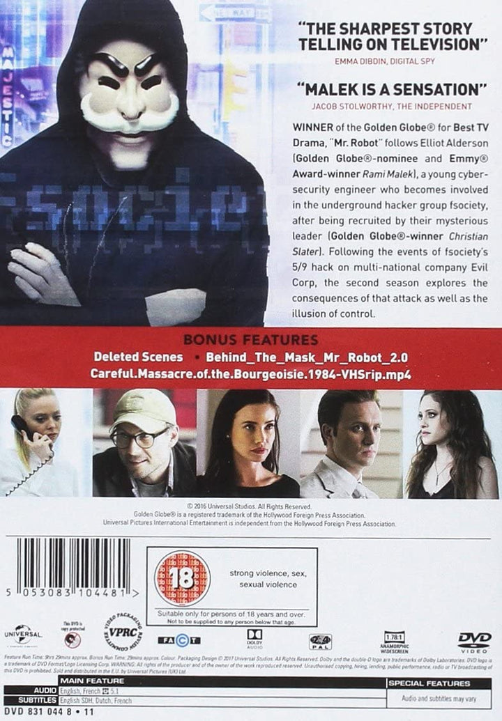 Mr. Robot - Season 2 (DVD) [2016]