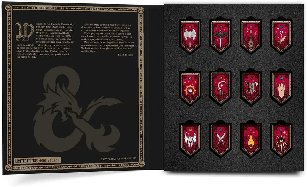 Dungeons & Dragons - Limited Edition Augmented Reality Pin Set