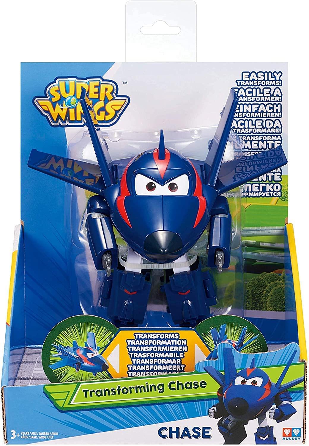 Super Wings Transforming Vehicle Series 2 Agent Chace Plane Bot 5 In - Yachew