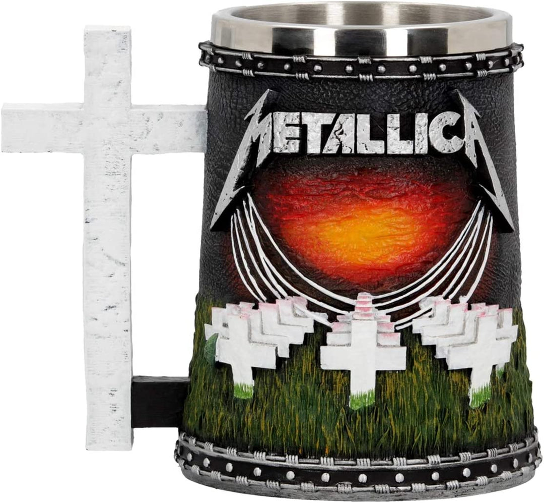 Nemesis Now Metallica-Master of Puppets Tankard, Resin, Black, 1 Count (Pack of 1)
