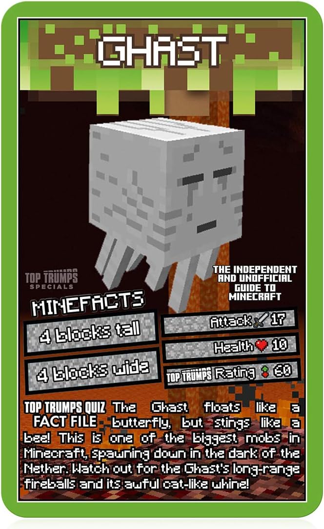 Unabhängiger und inoffizieller Leitfaden zum Minecraft Top Trumps Specials-Kartenspiel