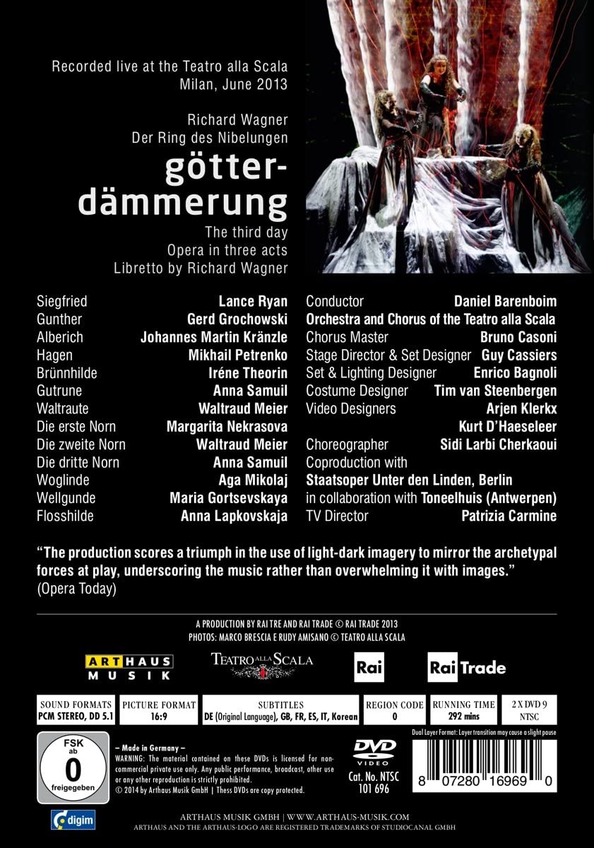 Wagner: Gotterdammerung [Lance Ryan, Gerd Grochowski, Johannes Martin Kränzle] [Blu-ray] [2014] [Blu-ray]