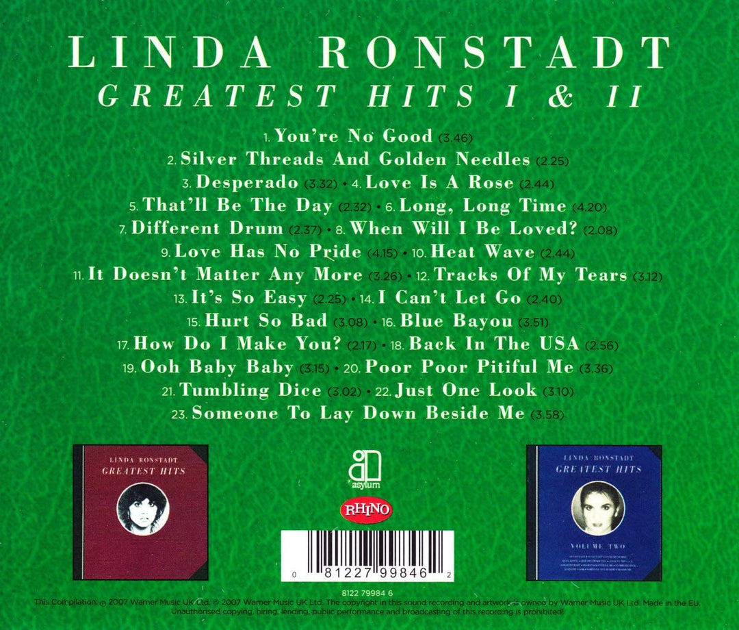 Greatest Hits I &amp; II - Linda Ronstadt [Audio CD]