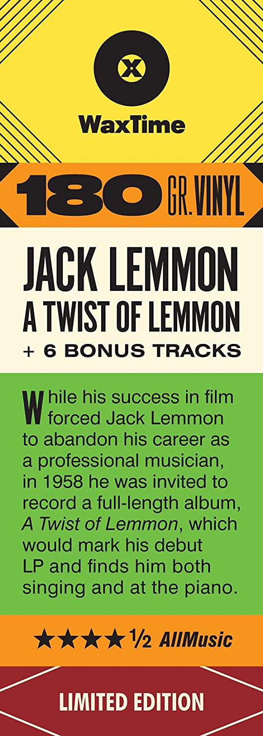 Jack Lemmon - A Twist Of Lemon: Jack Lemmon Plays And Sings [Vinyl]