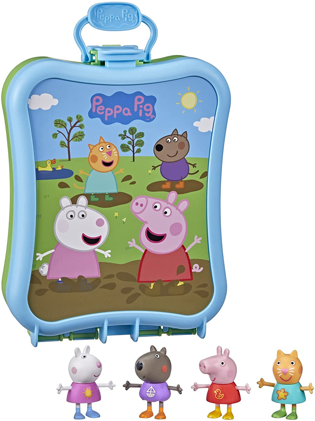 Peppa Pig Peppa&#39;s Avonturen Peppa&#39;s Carry-Along Friends Koffer Speelgoed