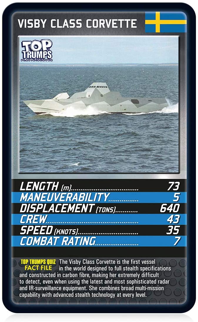 Battleships Top Trumps Kartenspiel
