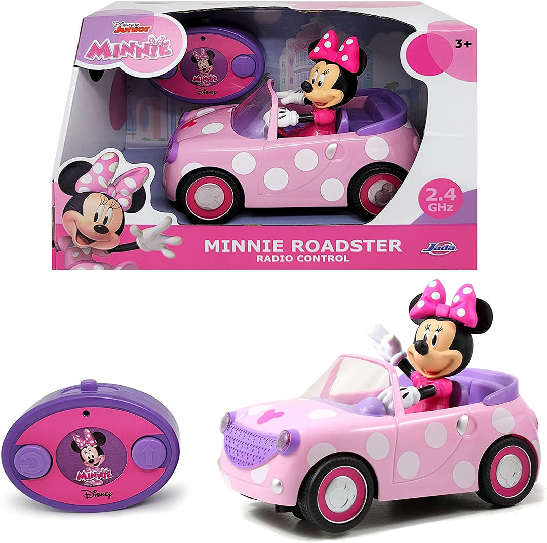 Simba 253074001 Minnie Mouse ferngesteuerter Roadster in Pink im Maßstab 1:24