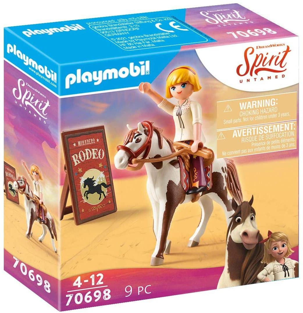 Playmobil DreamWorks Spirit Untamed 70698 Rodeo Abigail, para niños a partir de 4 años