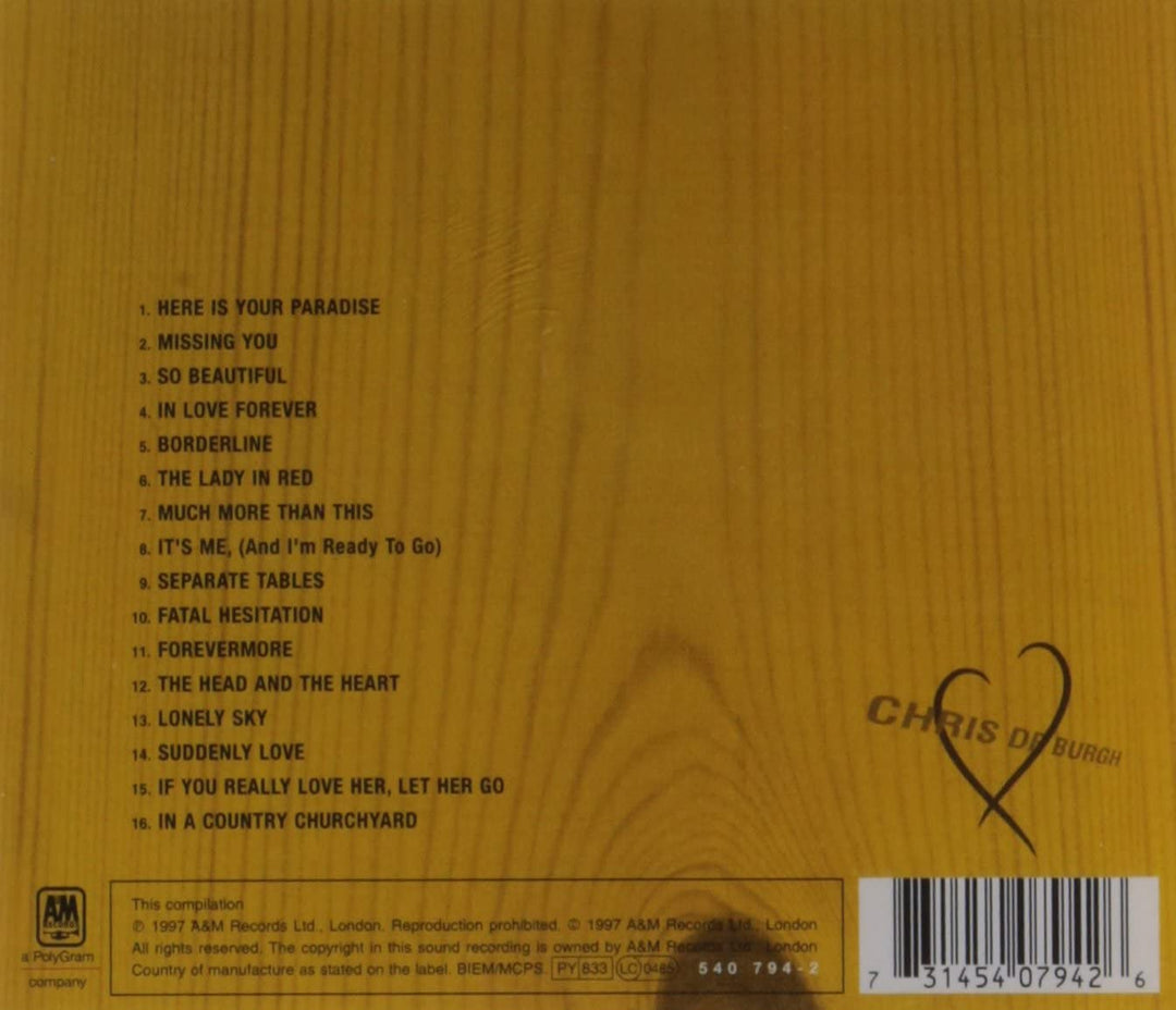 Chris De Burgh – The Love Songs [Audio-CD]