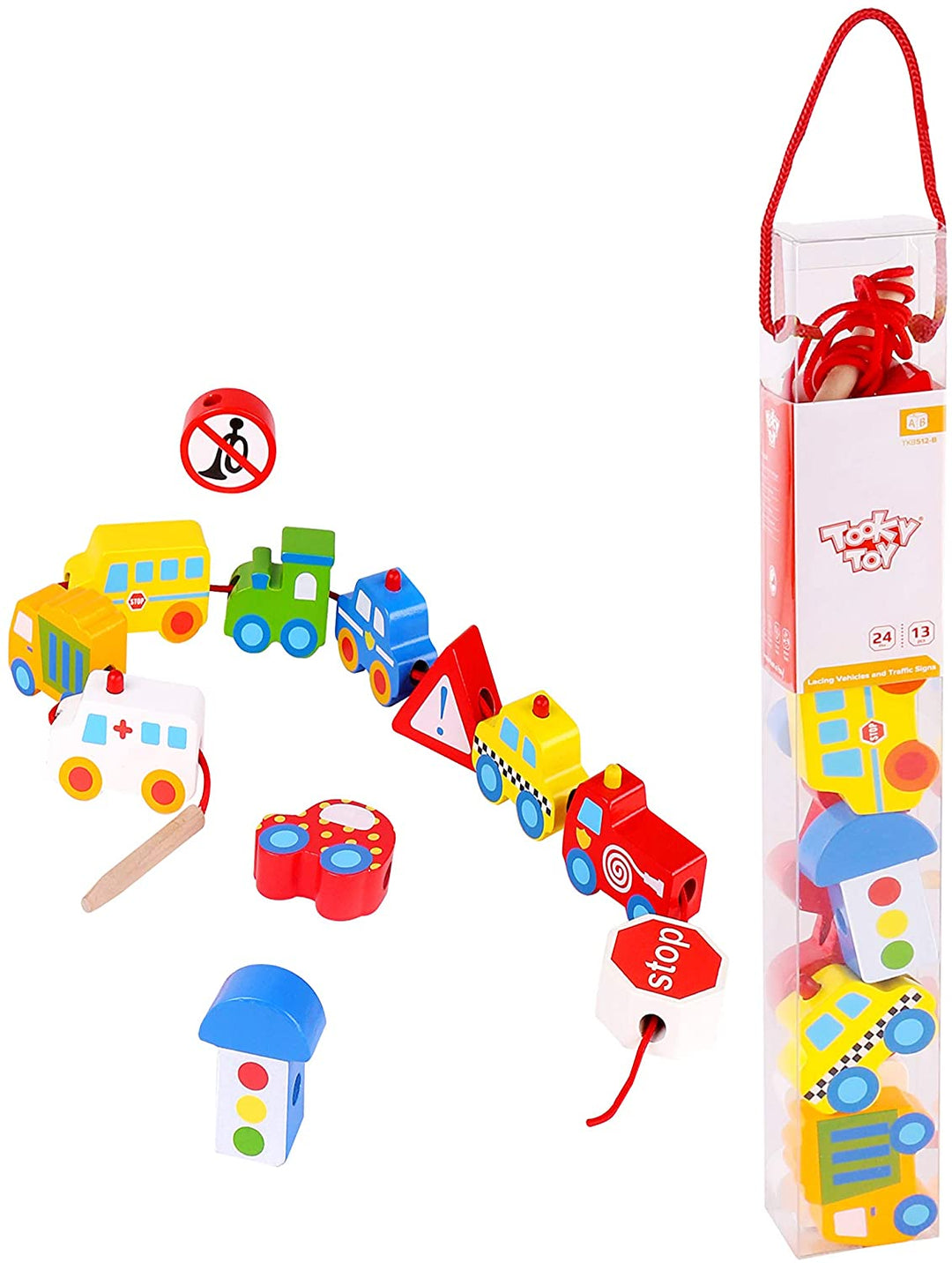 Andreu Toys TK15133 Lacing Transportation, Multi Colour, 31 x 4 x 4 cm