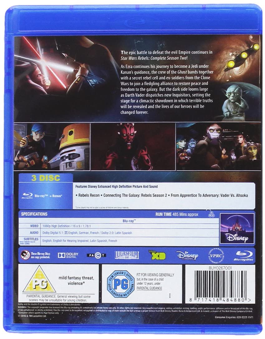 Star Wars: Rebels – Staffel 2 – Science-Fiction [Blu-ray]