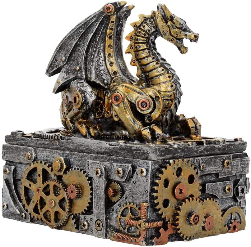 Nemesis Now Secrets of the Machine – Mechanischer Drache, Steampunk-Box
