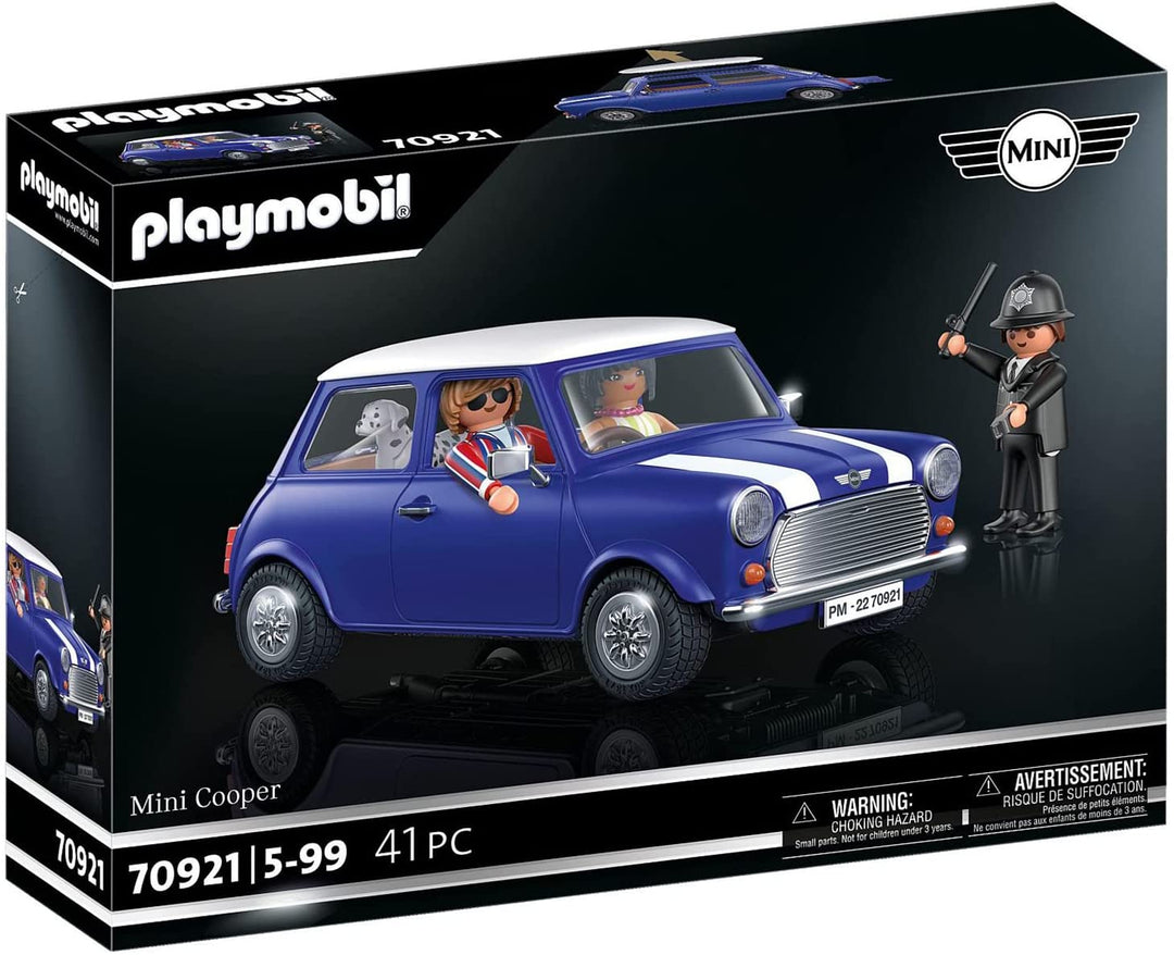 Playmobil Classic Cars 70921 Mini Cooper, Modellauto für Erwachsene, Spielzeugauto für Kinder