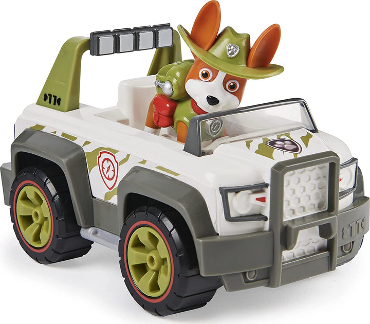 Véhicule Jungle Cruiser de Paw Patrol Tracker avec figurine de collection, pour les enfants de 3 ans et plus