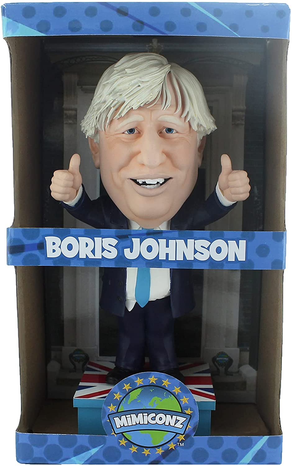 Mimiconz World Leaders - Boris Johnson 20cm Hand-Painted PVC Figurine 3