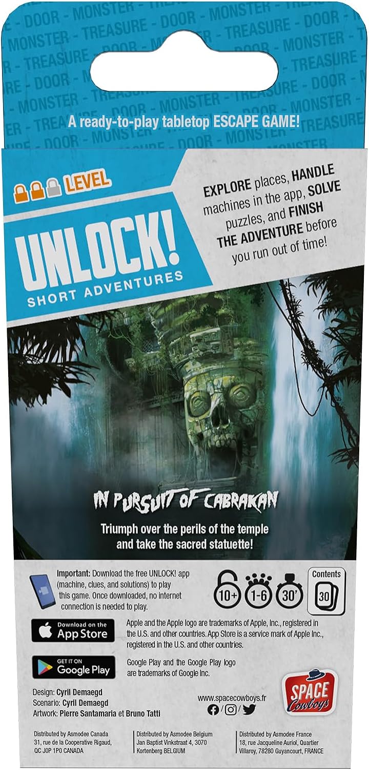 Space Cowboys Unlock! Short 6 - The Secrets of the Octopus - 1-6 Player Card Game (ASMSCUNLSH06EN)