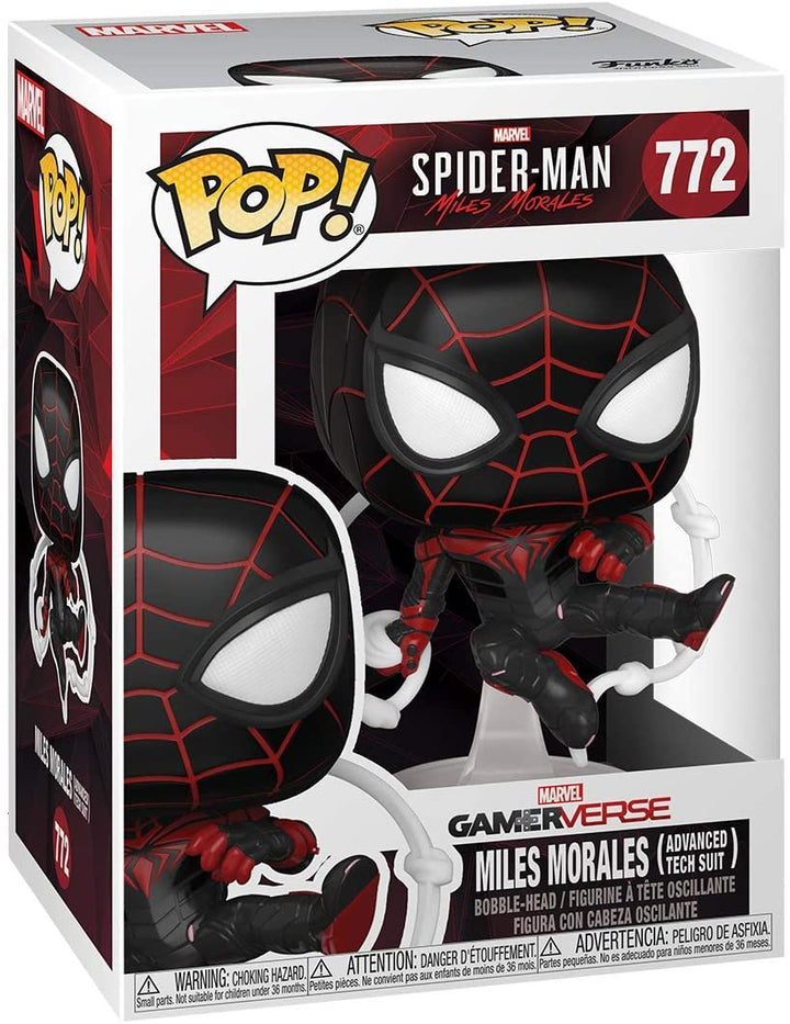 Spider Man Miles Morales (Traje de tecnología avanzada) Funko 54693 Pop! Vinilo n. ° 772