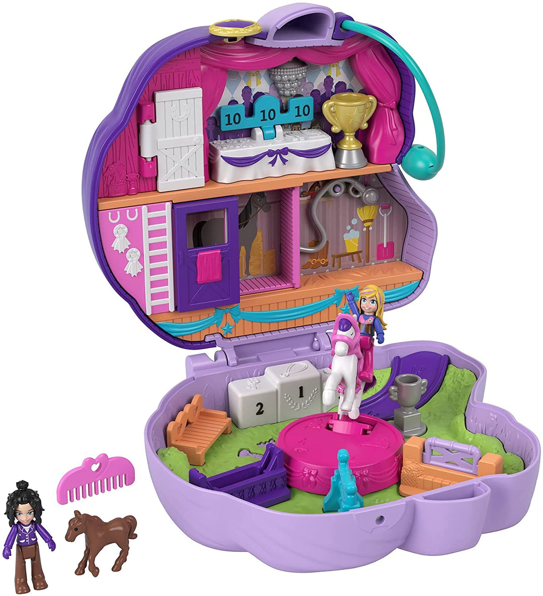 Polly Pocket Jumpin Style Pony Compacto