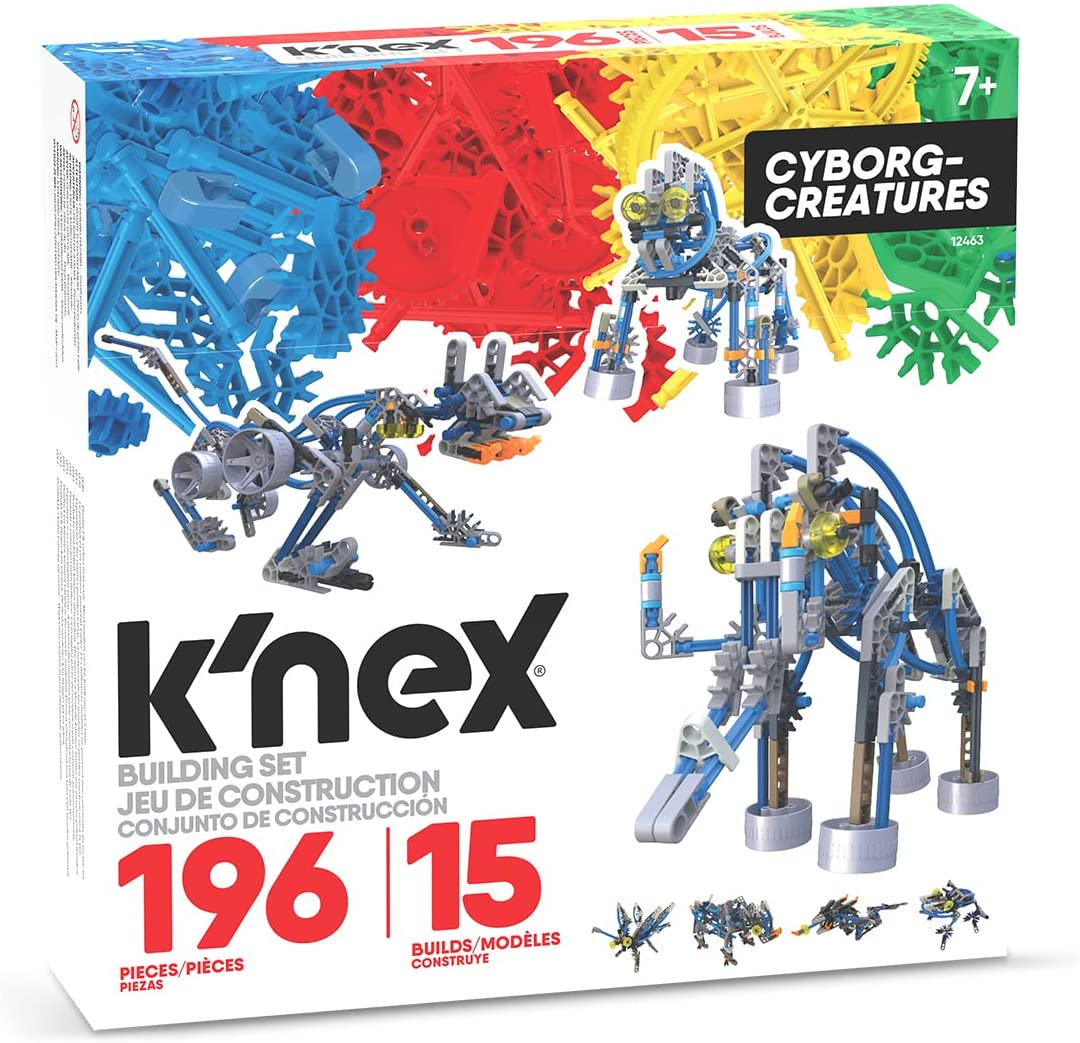 K'NEX 12643 Classics 196 Stück / 15 Modelle – Cyborg-Kreaturen, Lernspielzeug für