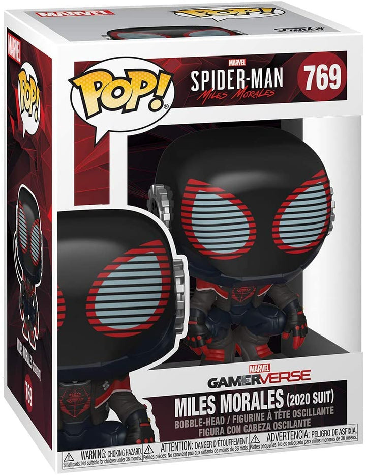 Spider-Man: Miles Morales- Miles (Traje 2020) ¡Funko 50154 Pop! Vinilo