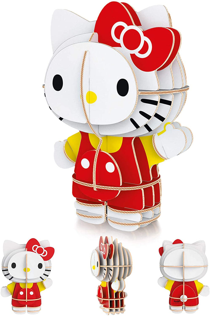 Clementoni - 20171 - Puzzle 104 pieces + 3D Model - Hello Kitty - Made in Italy