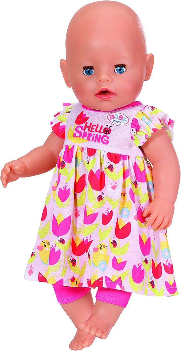 BABY born 4 Jahreszeiten-Outfit-Spielzeugset für 43-cm-Puppen – einfach für kleine Hände, kreatives Spielen fördert Empathie und soziale Fähigkeiten, für Kleinkinder ab 3 Jahren – inklusive Kleider, Leggings und Jacken