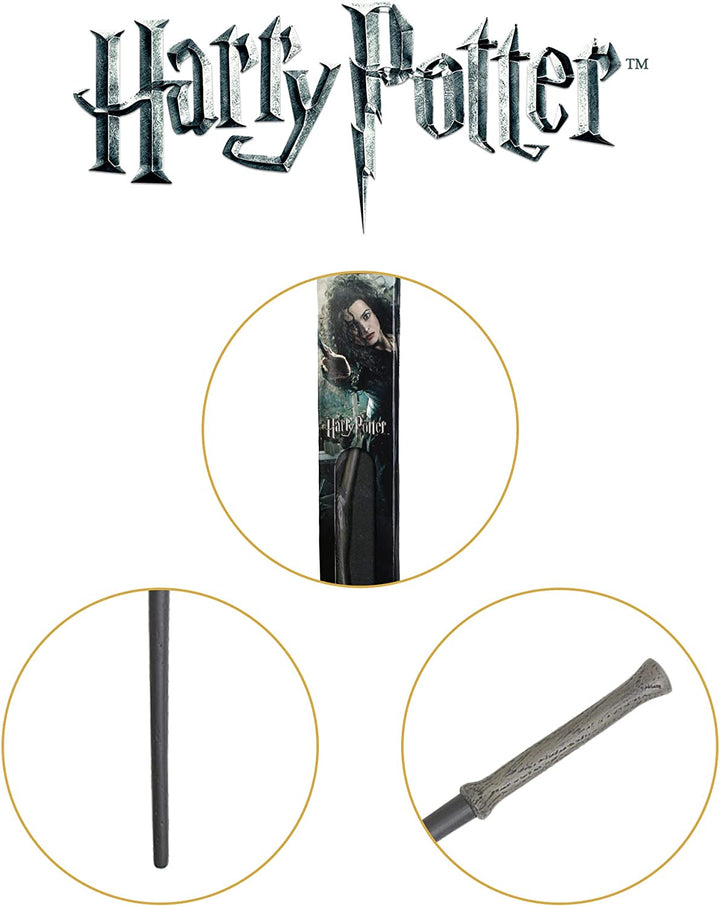 The Noble Collection Bellatrix Lestrange Wand in een standaard vensterdoos