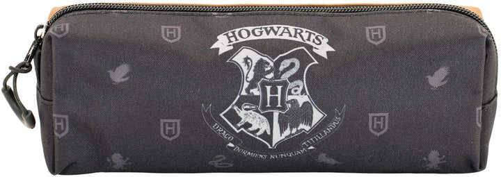 Harry Potter Howgarts-Fan Quadratisches Federmäppchen, Schwarz