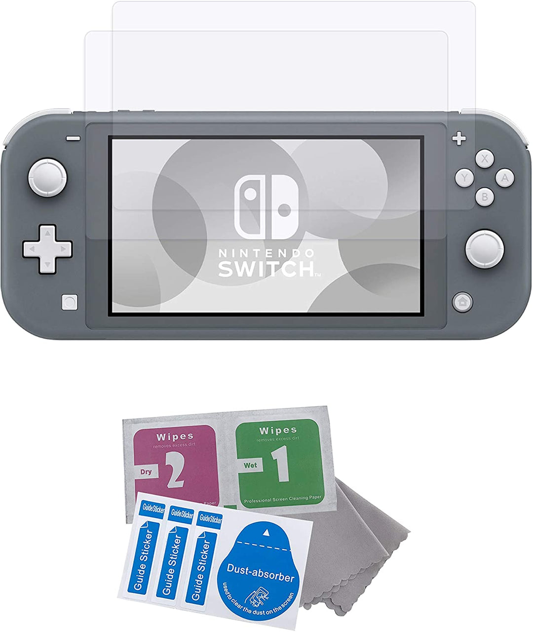 Kit proteggi schermo in vetro per Nintendo Switch Lite