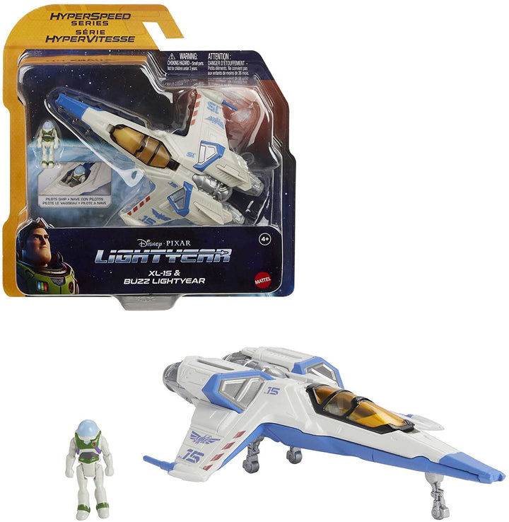 Disney Buzz LightYear Raumschifffahrzeug, Hyperspeed Series XL-15 Space Jet (6 Zoll).