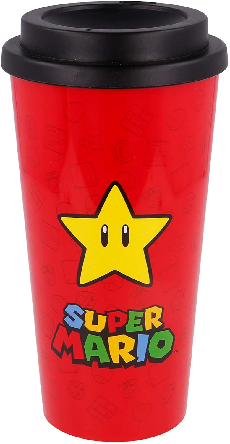 Stor |Großer Dw-Kaffeebecher für junge Erwachsene, 520 ml, Super Mario