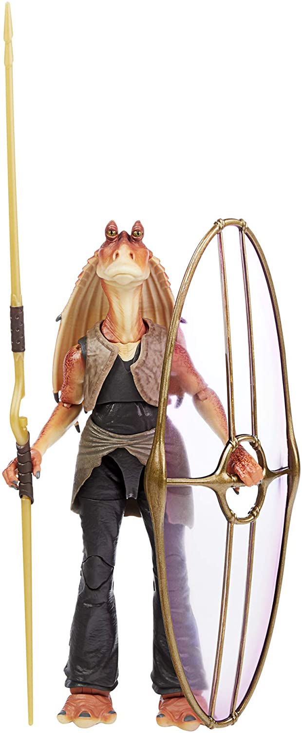 Star Wars The Black Series Jar Jar Binks 15,2 cm große Star Wars: The Phantom Menace Deluxe-Actionfigur zum Sammeln, für Kinder ab 4 Jahren