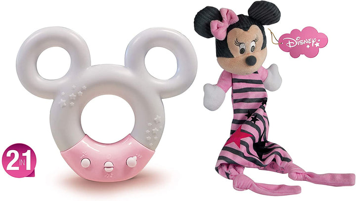 Clementoni 17396, Disney Baby Minnie-Sound & Color Lamp-Night Light, White Sounds And Music, Ages 0 Months Plus