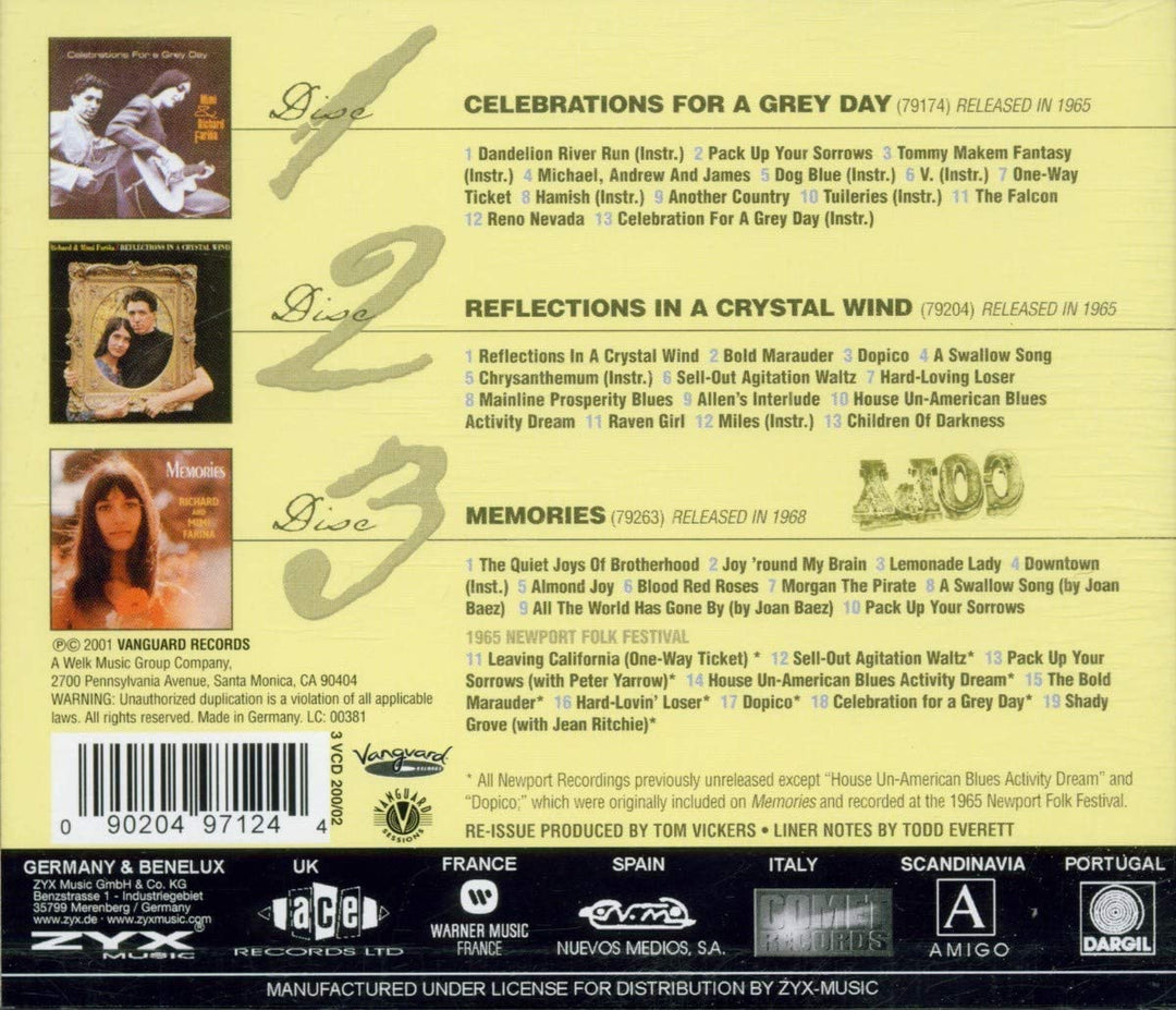 Mimi &amp; Richard Farina – Komplette Vanguard Years [Audio-CD]
