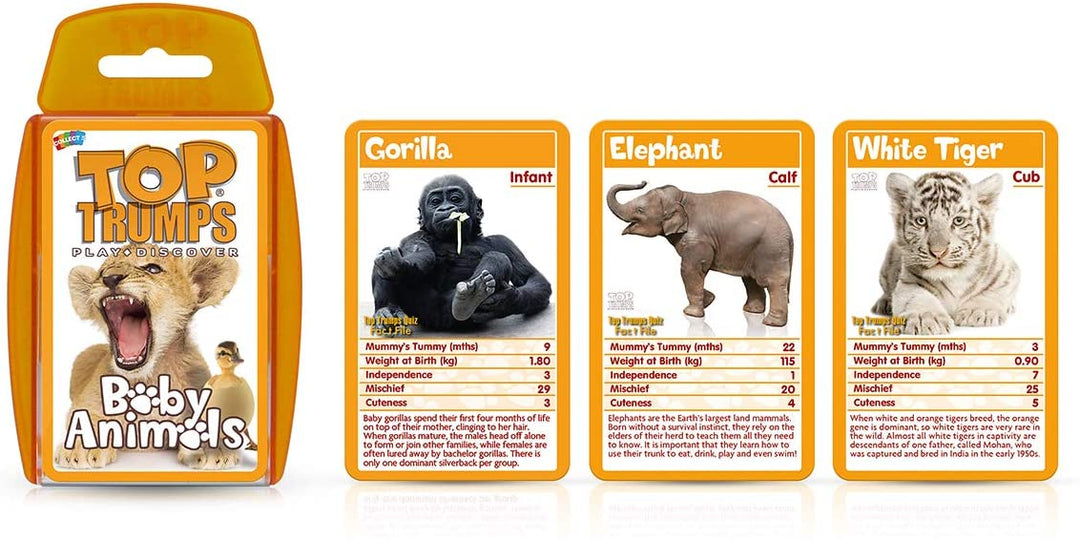 Baby Animals Top Trumps Kartenspiel