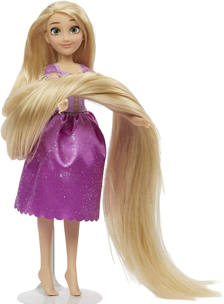 Disney Princess Rapunzel mit langen Locken, Modepuppe mit blonden Haaren, 45 cm lang, Prinzessinnenspielzeug für Mädchen ab 3 Jahren, mehrfarbig, F1057