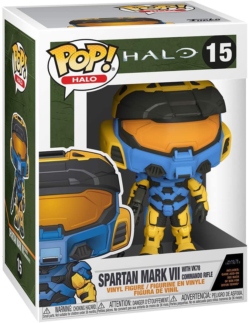 Halo Spartan Mark VII con rifle de comando VK78 Funko 51104 Pop! Vinilo # 15