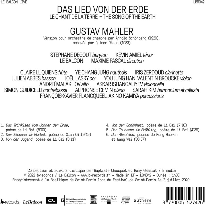 Eliahu Inbal - Mahler: Das Lied von der Erde [Audio CD]