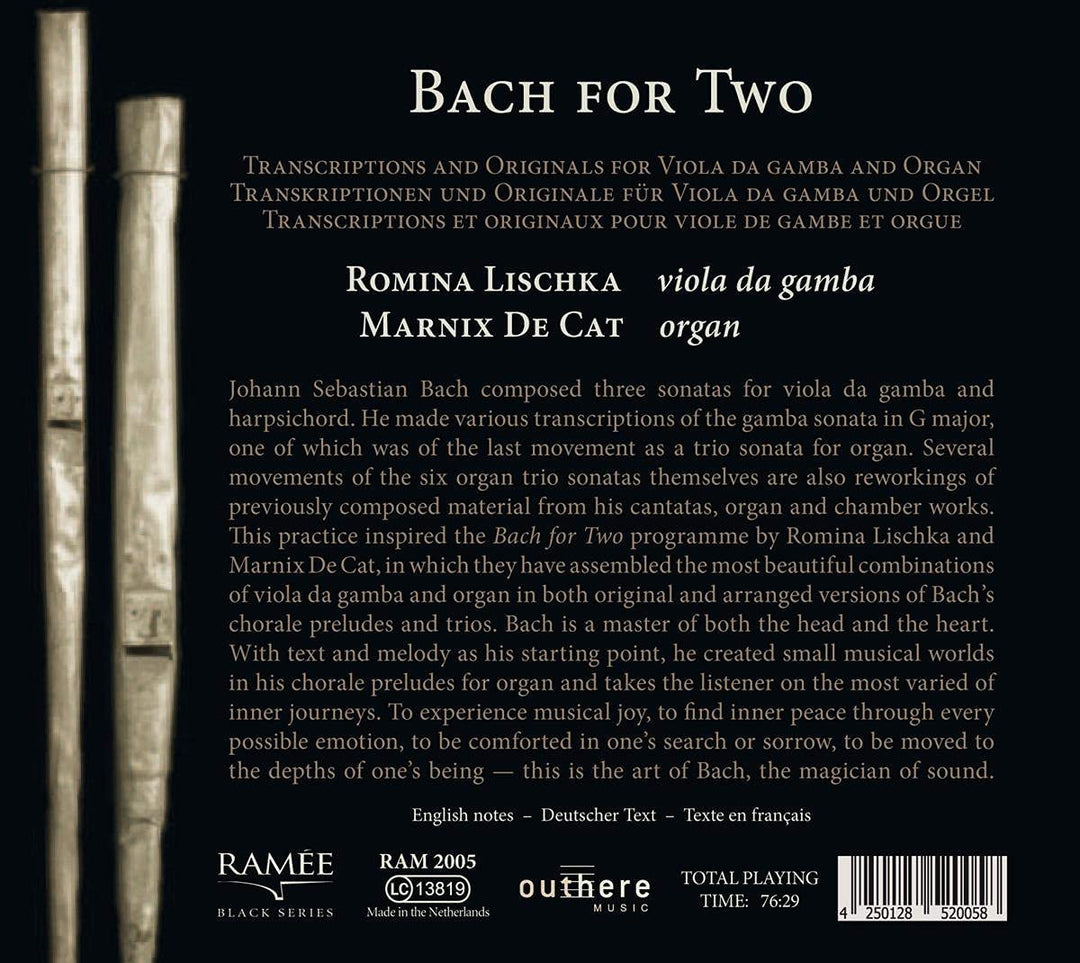 Bach für zwei [Audio-CD]