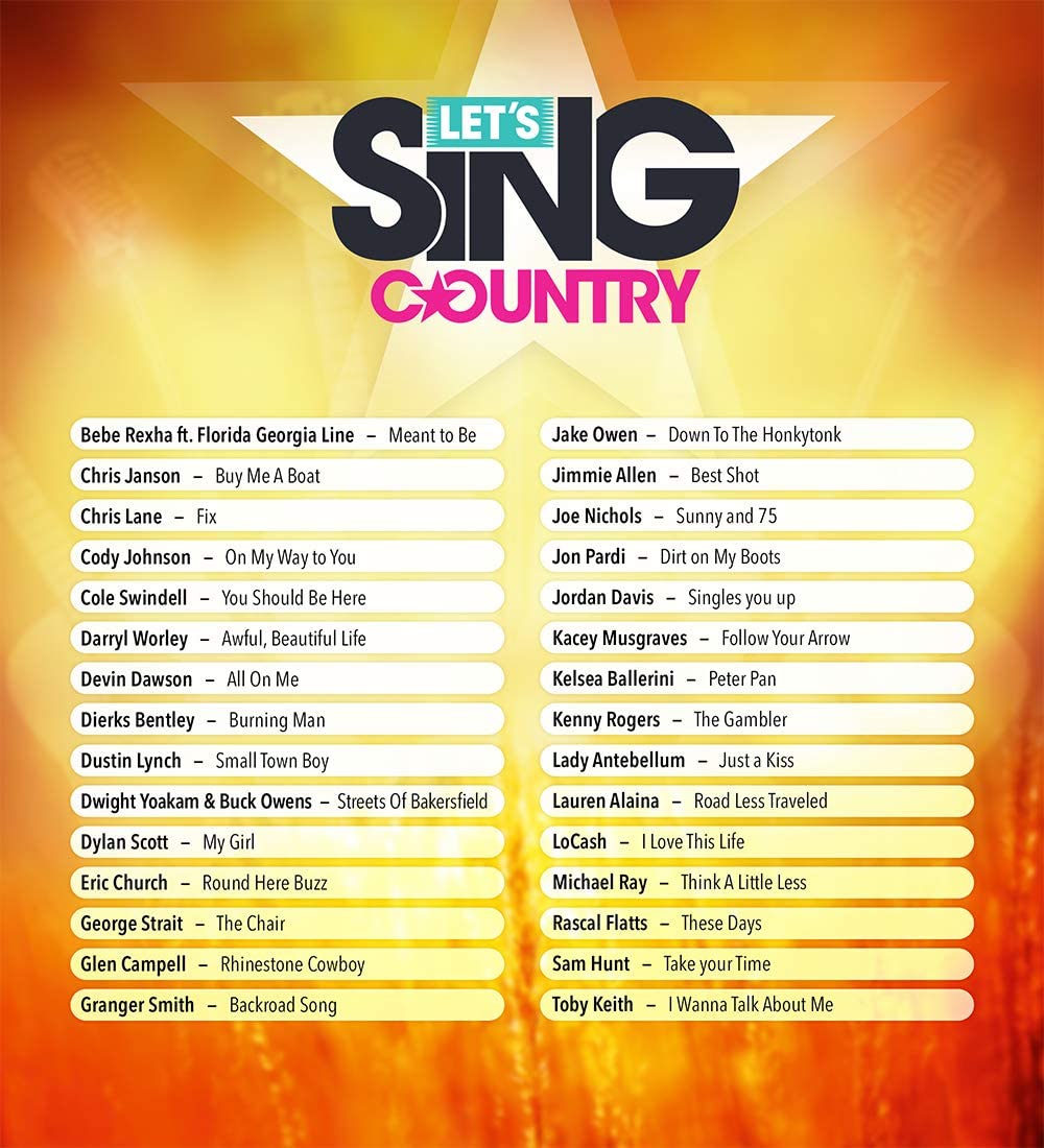 Let's Sing Country für PlayStation 4