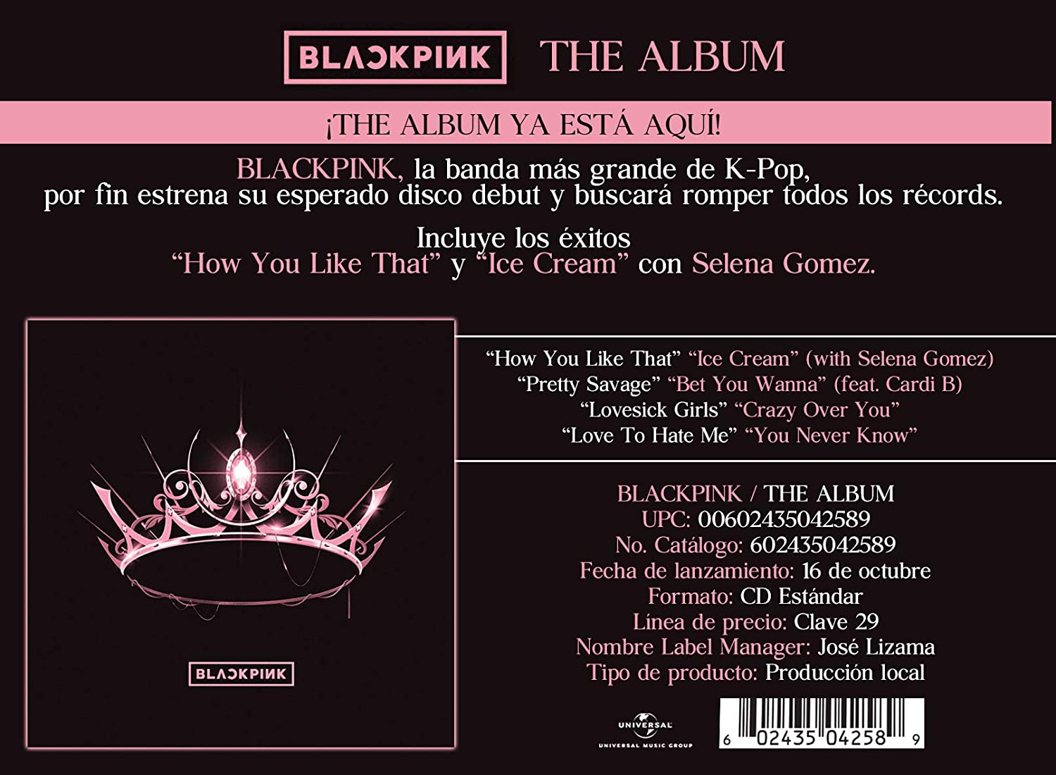 BLACKPINK – DAS ALBUM [Audio-CD] 2