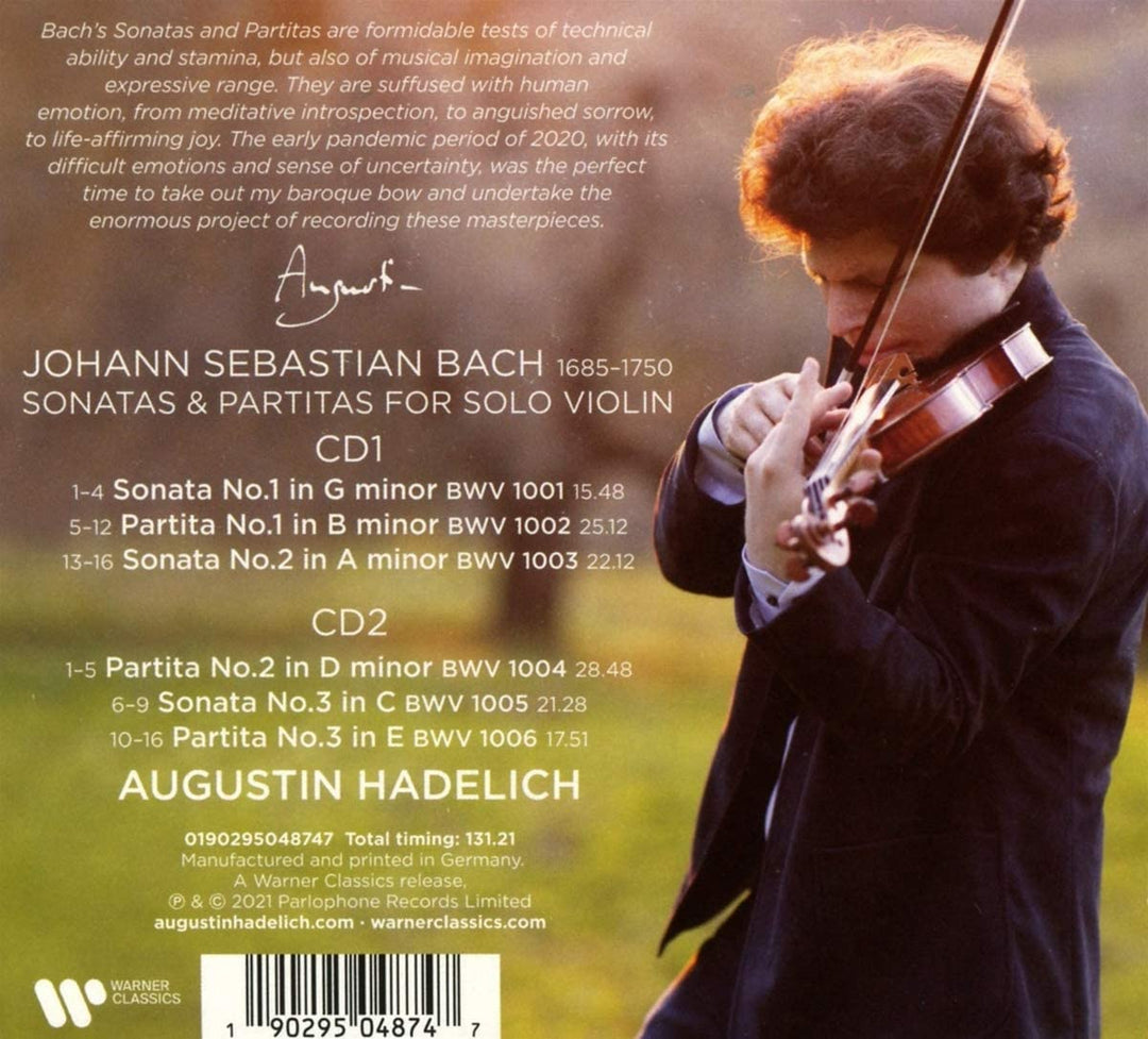 Augustin Hadelich - Bach: Sonaten &amp; Partiten [Audio CD]