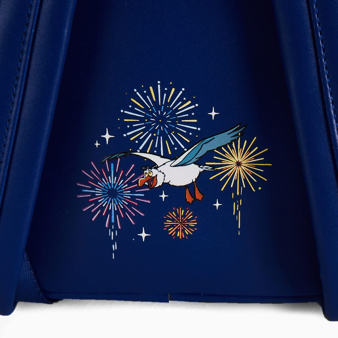 Loungefly Disney Die kleine Meerjungfrau Arielle, Feuerwerk, beleuchteter Mini-Rucksack