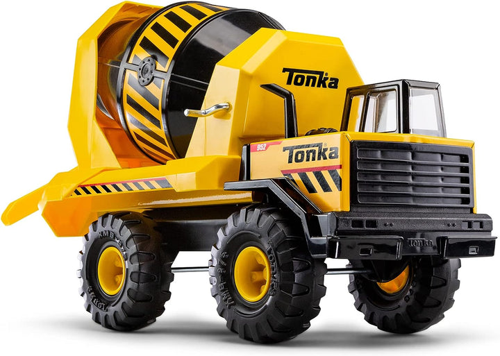 Tonka 6098 Steel Classics Mighty Cement Mixer, Kids Construction Toys for Boys