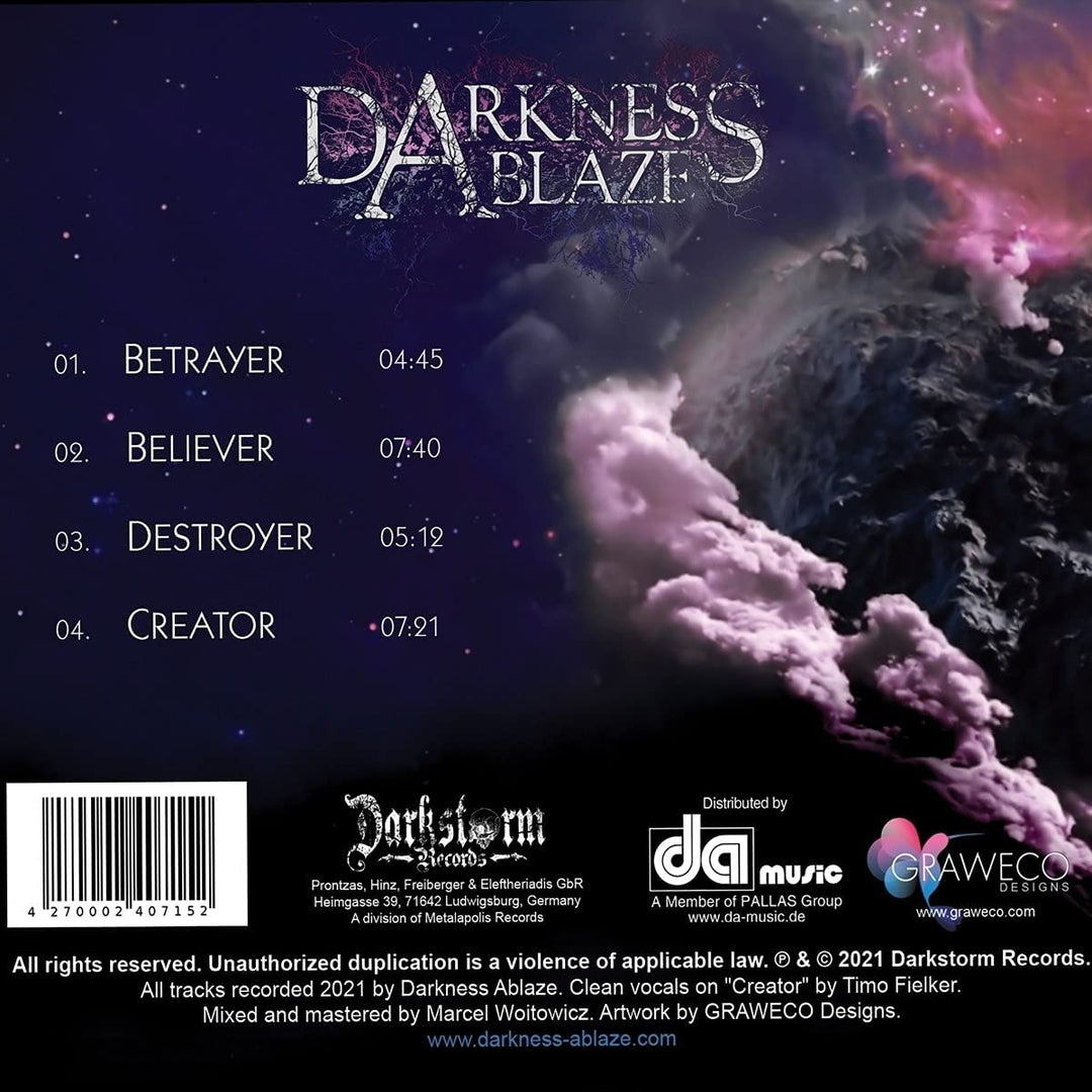 Darkness Ablaze - Creator (EP) [Audio CD]