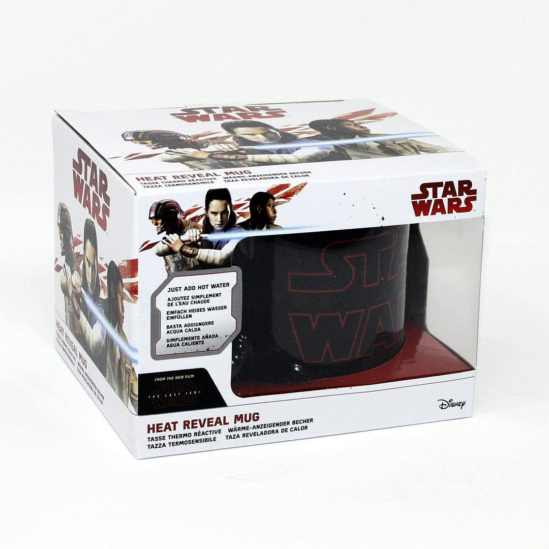 Star Wars The Last Jedi Logo Heat Reveal Mug, Black