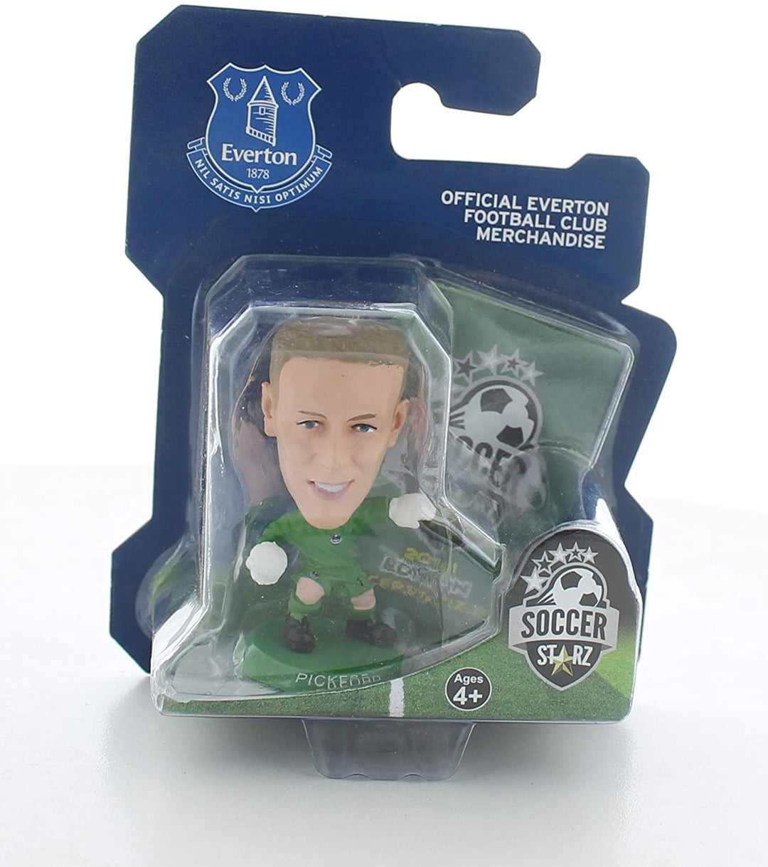 SoccerStarz SOC1195 Everton Jordan Pickford Home Kit Figura clásica