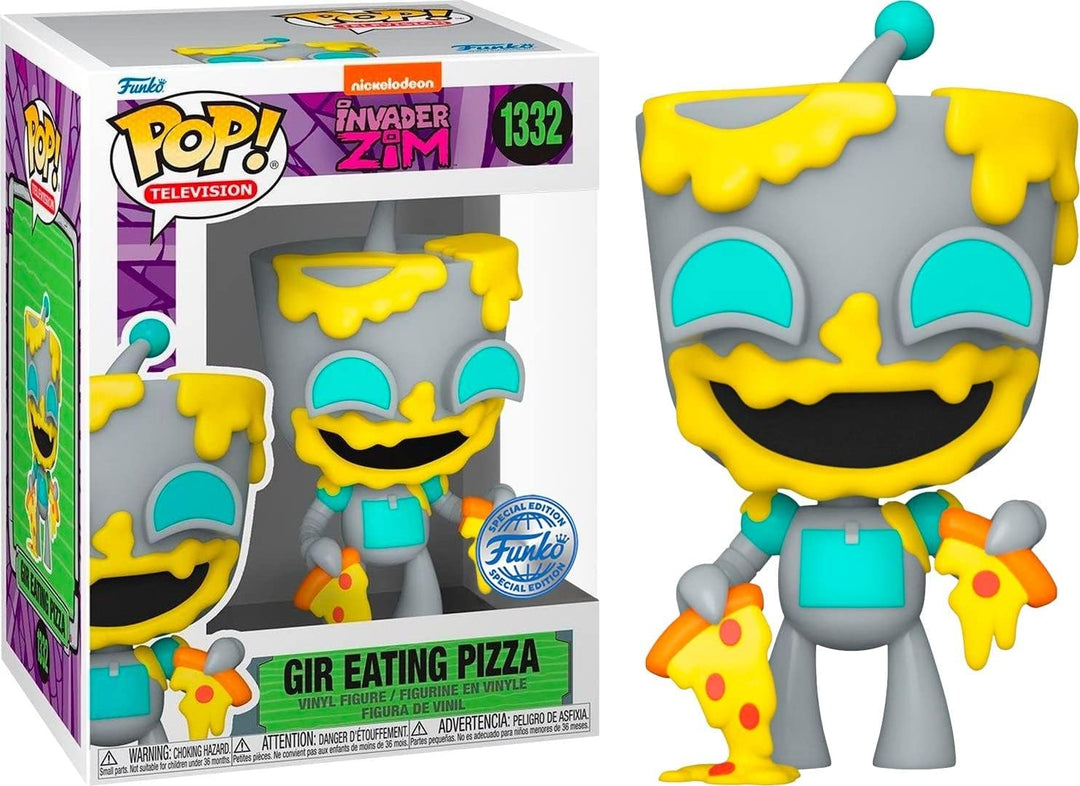 Funko Pop! Television: Invader Zim - Gir Eating Pizza (Special Edition) #1332 Vinyl Figure