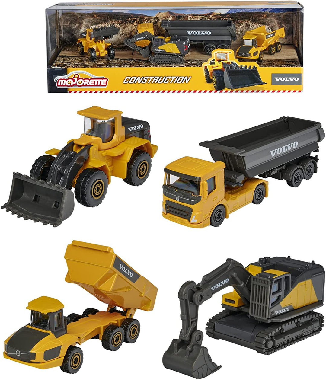 Volvo 4er-Pack Geschenkbox DIE-CAST Collector Gelb