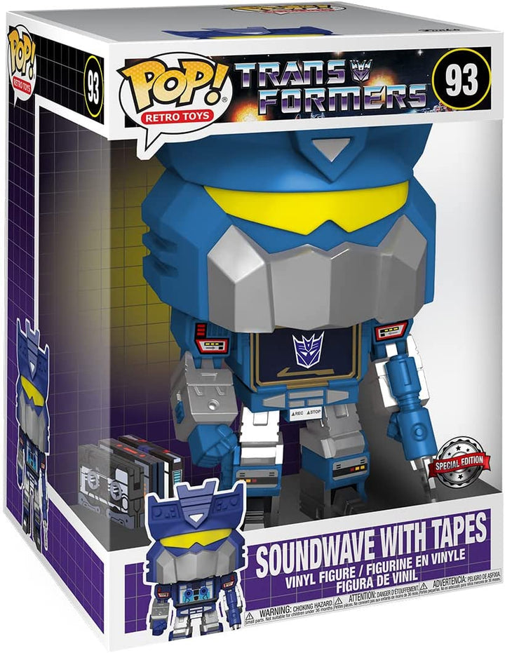 POP! Retro Toys Transformers 93 Soundwave mit Bändern 10" Zoll Sonderedition
